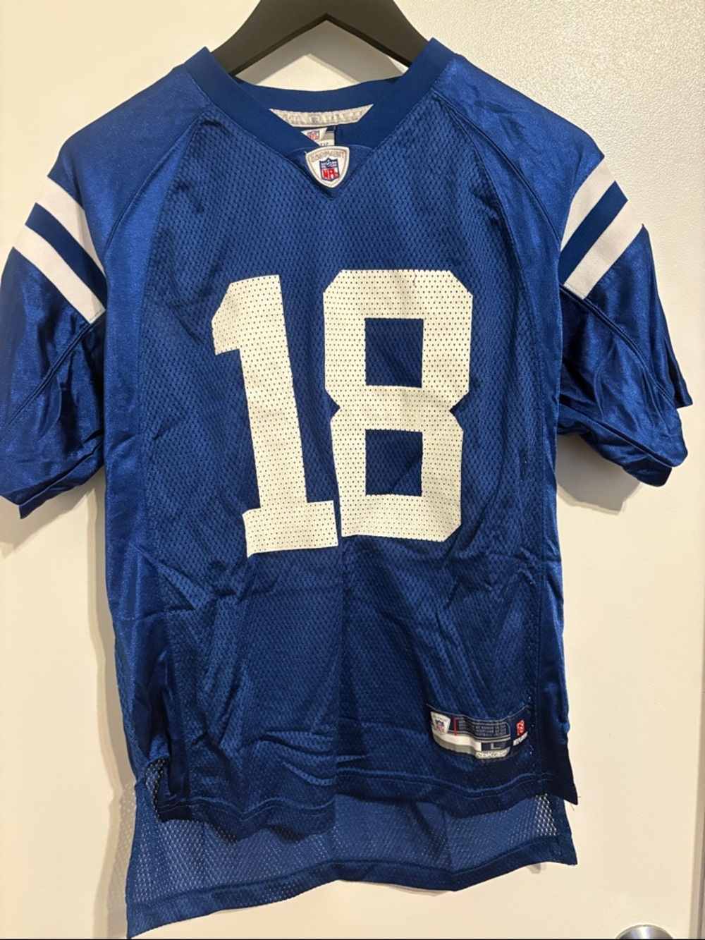 Vintage Peyton Manning NFL Indianapolis Colts #18 Blue Football Jersey
